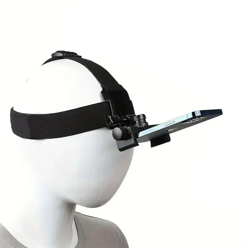 Adjustable Portable Head-Mounted Mobile Phone Cellphone Holder, Smartphone Holder, First-Person Perspective Shooting Fixed Bracket for Filming & Live Broadcasting, Gift, Selfie Stand, Cell Phone Holders