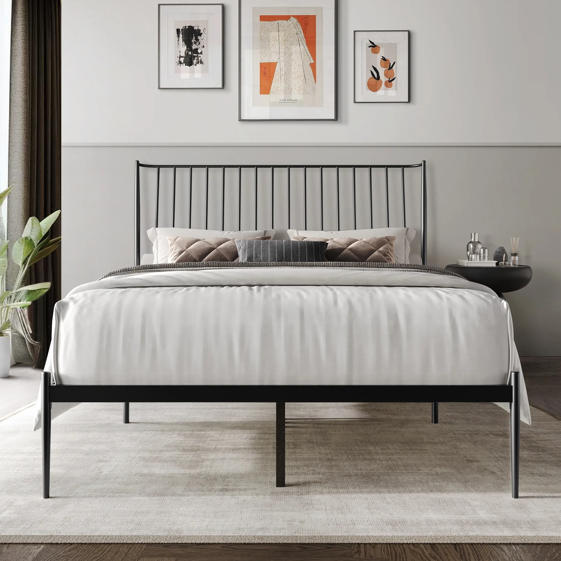 Vintage Spindle Metal Bed Frame