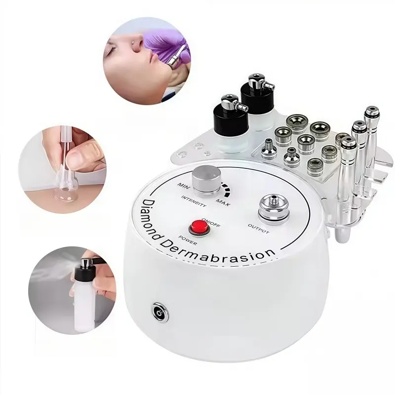 Us Plug Triple Function Facial Microdermabrasion Machine, Home Diamond Exfoliator, Blackhead Remover Tool, Blackhead Removal, Facial Pore Cleaning, Beauty Device Lb180