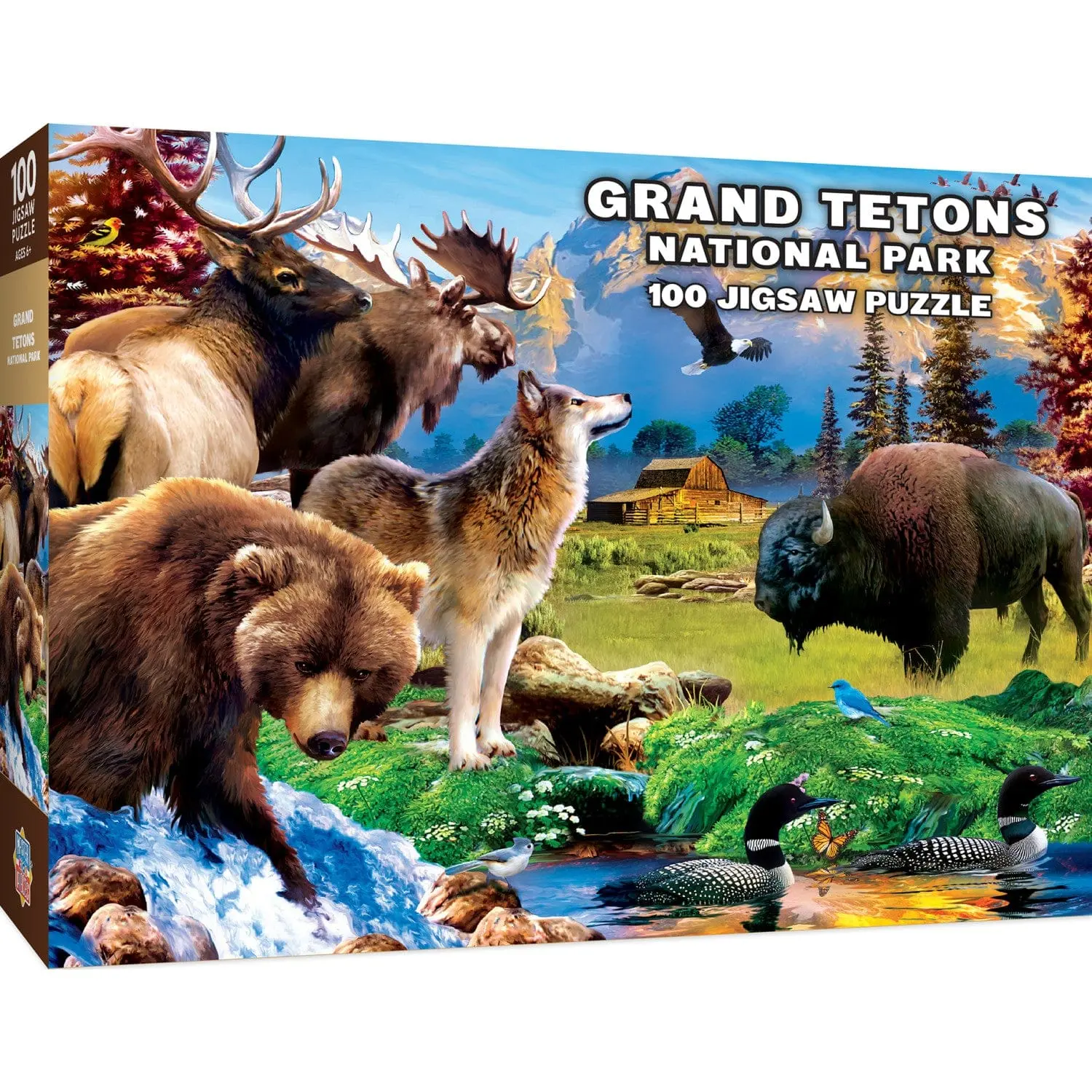 Wildlife of Grand Teton National Park - 100 Piece Puzzle