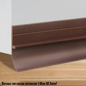 Self Adhesive Door Seal Strip, Soundproof, Sound Insulation, Windproof, Weatherproof, Waterproof, Dustproof, Insect Proof, Suitable for Bathroom Glass and Wood Doors