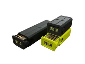 22LR Stackable Sliding Tray Ammo Container 50 Rounds Compact Dual Locking Mechanism EDC Range Day 3D Printed Secure Closure