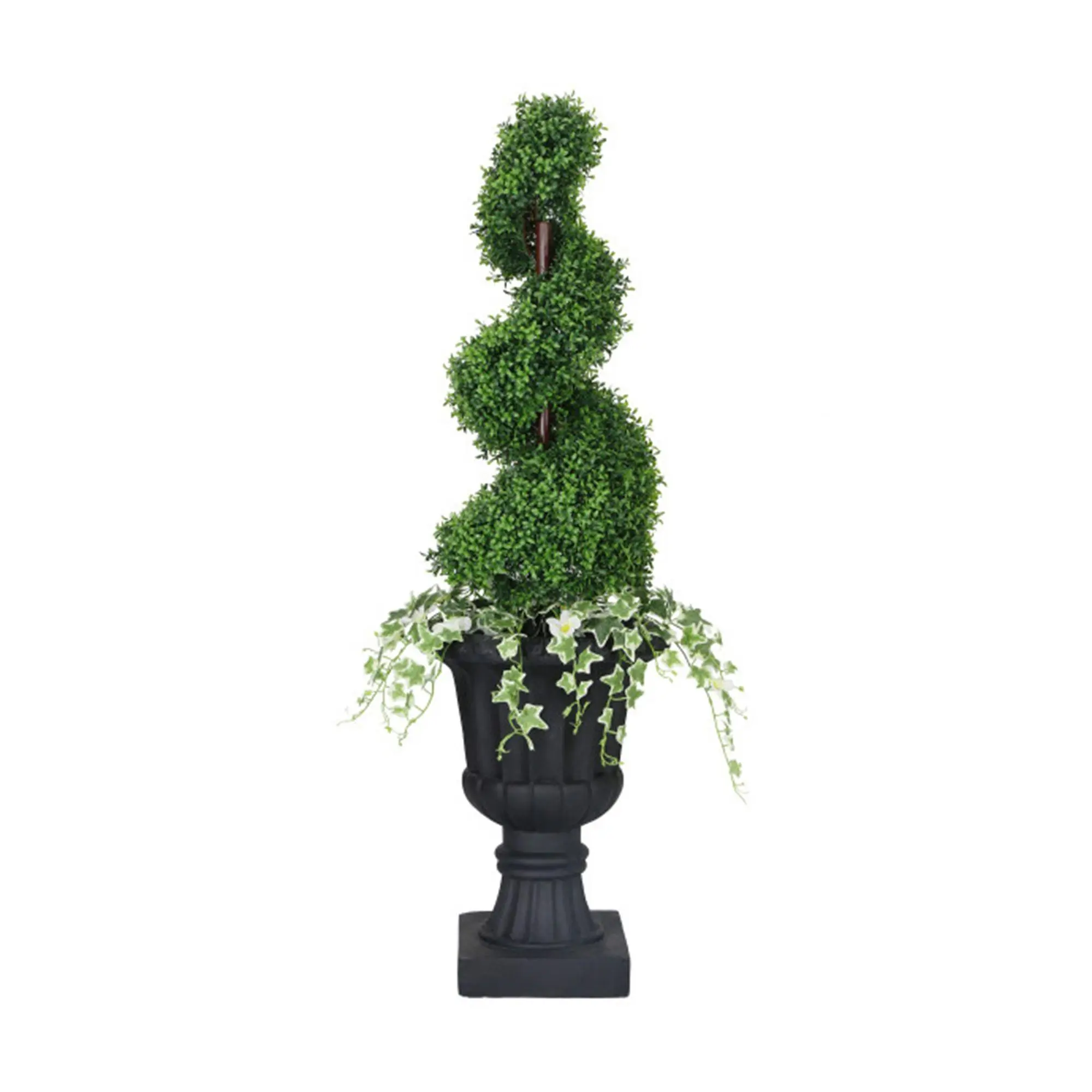 Puleo International 52in Topiary Spiral BoxwoodTree