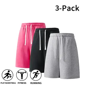 3-Pack Men's Workout Shorts - Comfortable Drawstring Sweat Shorts for Basketball, Running & Fitness.summervibes