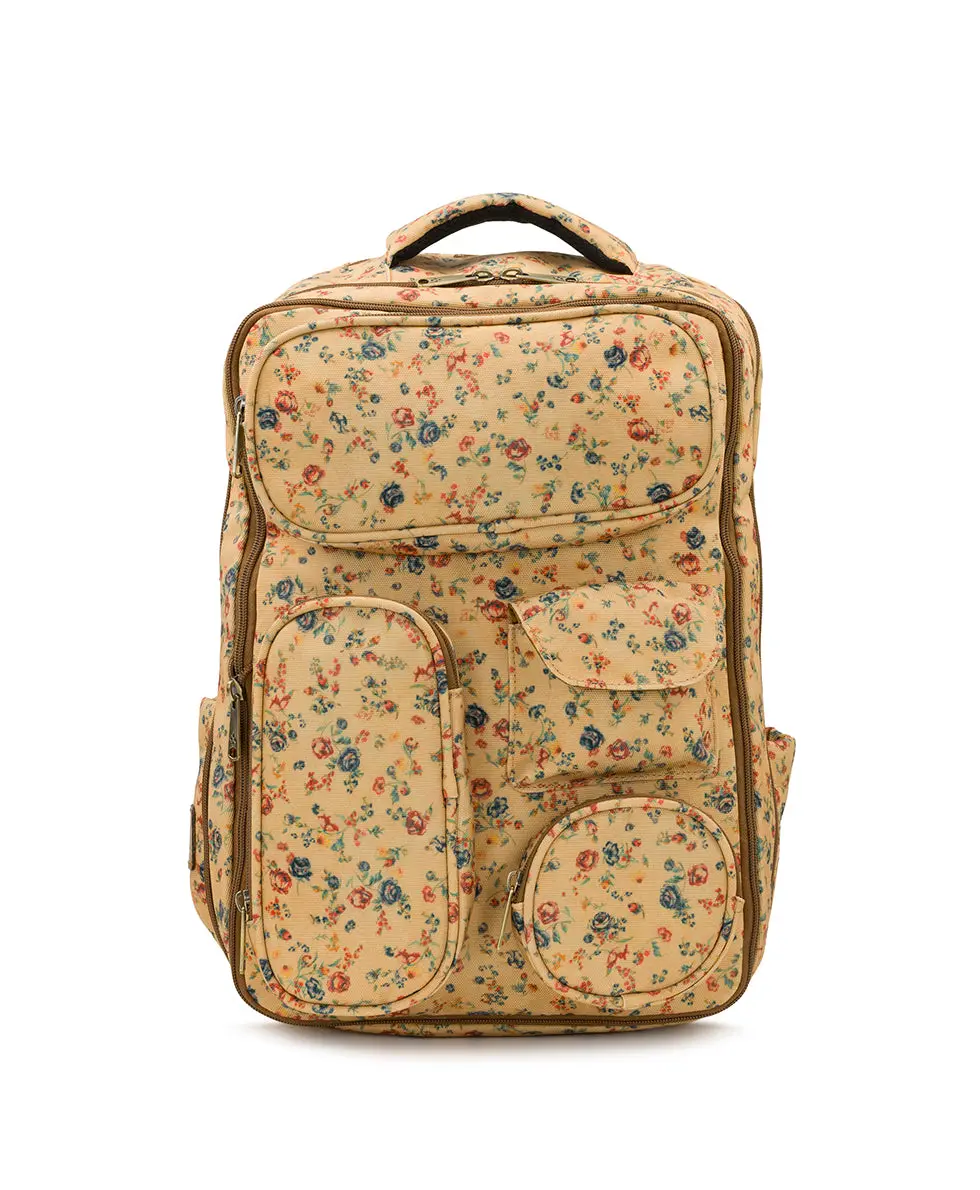 Vico Travel Backpack - Woven Poly - Fleur de Jardin
