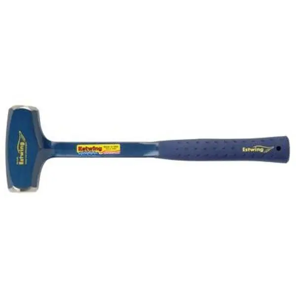 Estwing 4Lb Forged Steel Drilling Hammer with Shock Grip Long Handle, Model 268-B3-4LBL 62061, One-Piece