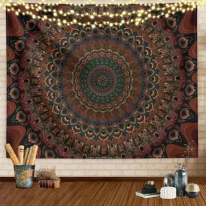 Bohemian Mandala Tapestry, Wall Hanging Bohemian Wall Tapestries, Aesthetic Wall Decor Boho Home Decoration for Bedroom, Living Room, Dorm