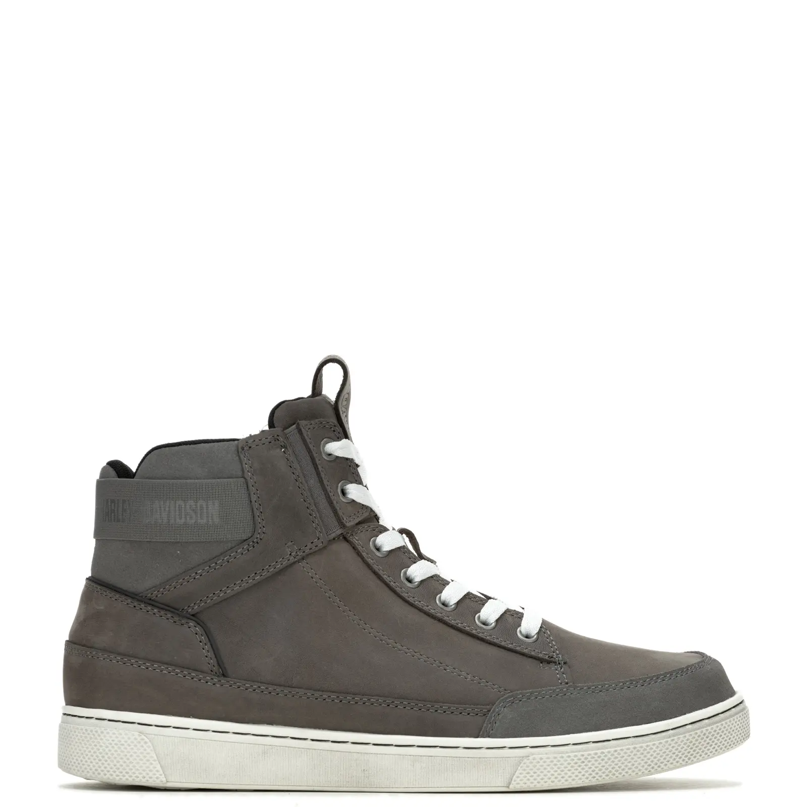 Harley-Davidson Bauman DE D50003 Mens Gray Leather Lifestyle Sneakers Shoes
