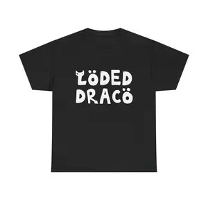 Loded Draco Diary of a Wimpy Kid Unisex Heavy Tee, Funny Graphic Shirt for Teens Adults, Soft Breathable Daily Wear, Classic Cartoon & Music Meme Print T-Shirt,