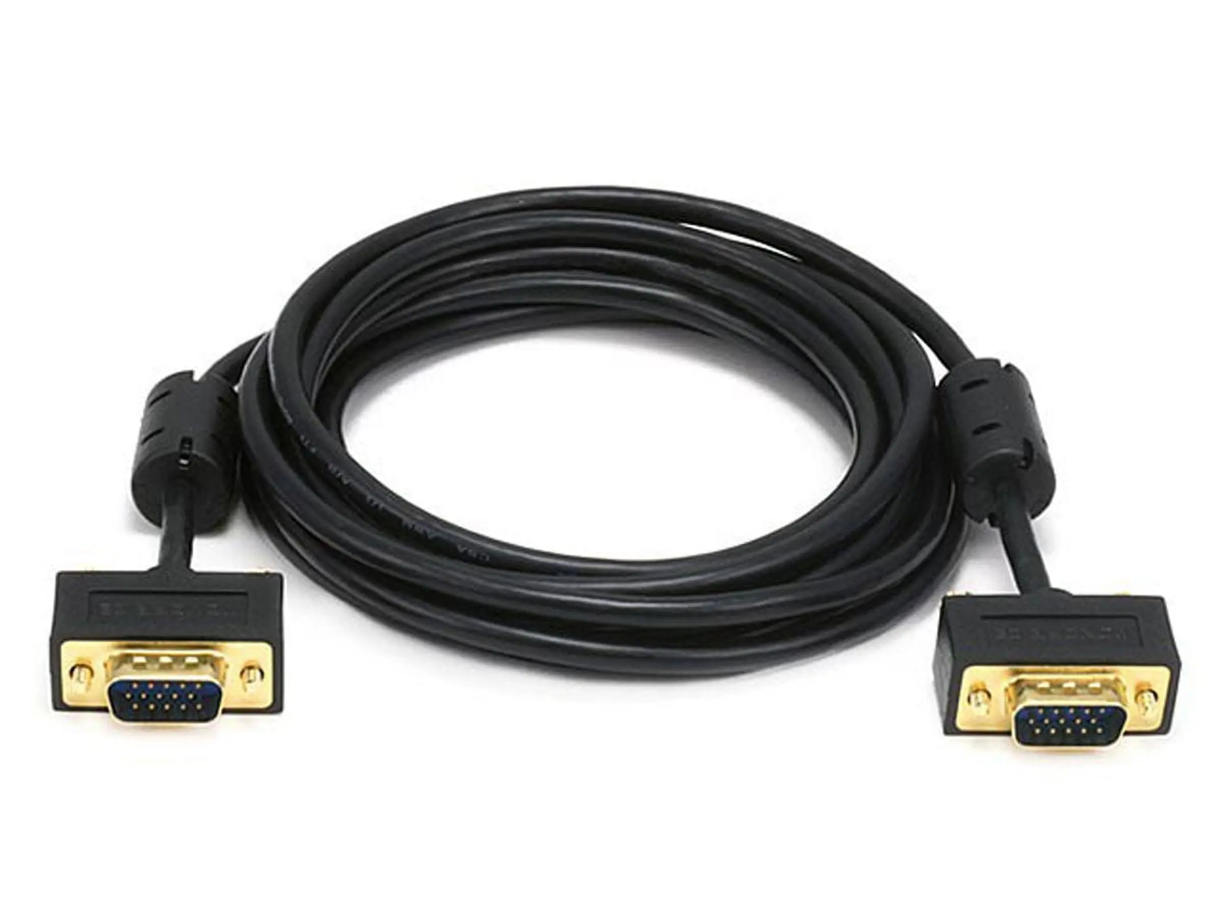 Monoprice 6361 10ft Ultra Slim SVGA Super VGA 30-32AWG M And M Monitor Cable