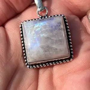 Rainbow Moonstone Necklace