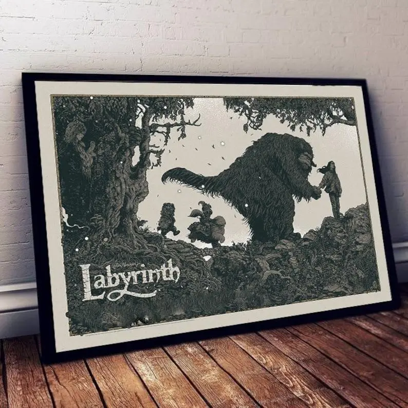 Labyrinth (1986) Poster, No Framed Labyrinth (1986) Poster, No Framed