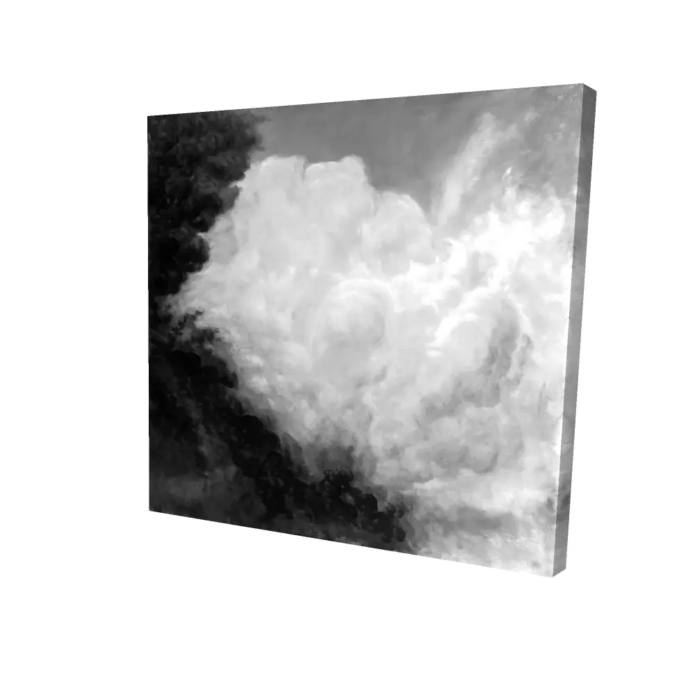 212 MAIN Artistic Dark Monochrome Landscape Wall Art Photo Print - 24x24 in High-Def, Minimalist Design, Home Decor Inspo Aesthetic Decoration (Model 2080-2424-LA60-2)