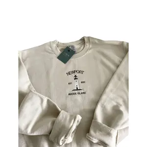 Newport Rhode Island Embroidered Sweatshirt | Multiple Colors | Crewneck | Unisex | Cities | Nature-Inspired | Embroidery