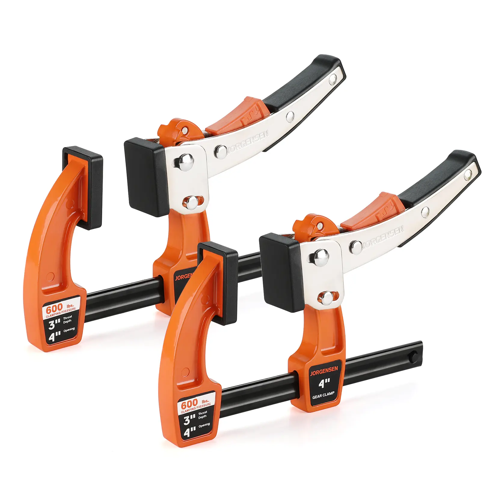 #fathersdaygift Jorgensen Bar Clamp Set, Bar Clamp for Woodworking, Quick Release Gear Clamp with 600 lbs Load Limit - 2 Pack