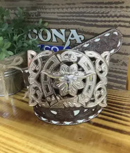 Buckle Longhorn Tadeo Distinctive Longhorn Buckle Design Eye-Catching Accessory for Versatile Outfits