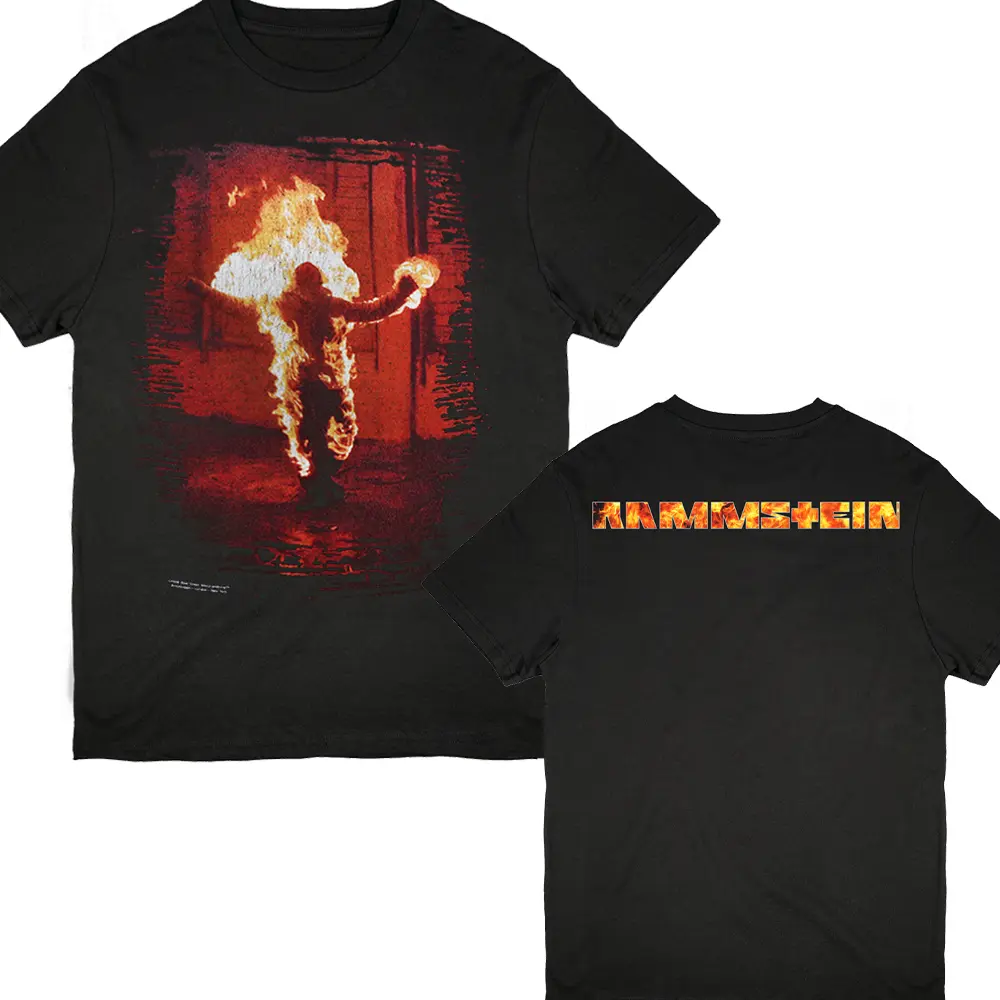 Retro Rammstein Graphic T-Shirt POD Heavy Metal Fan Merch