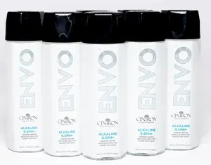 Cintron Envo Alkaline Water 9.5 pH Beverage Drink 12 Pack 18.5 fl oz in a Hexagon Designer Bottle with Essential Electrolytes and Ergonomic Grip