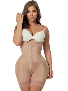 Snatched Body BBL Stage 2 Faja Women's Shapewear Black Fabric with 3 Compression Hook Levels & Waist Shrinking Technology for BBL Recovery