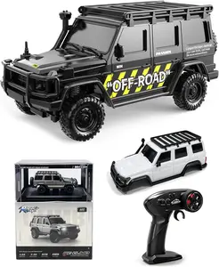 1:43 Scale Micro RC Crawler Car, 4WD Mini Off-Road Buggy, Full Proportional Control, LED Lights, App Control, with 2 Body Shells Rc Model Car Fast Rc Car