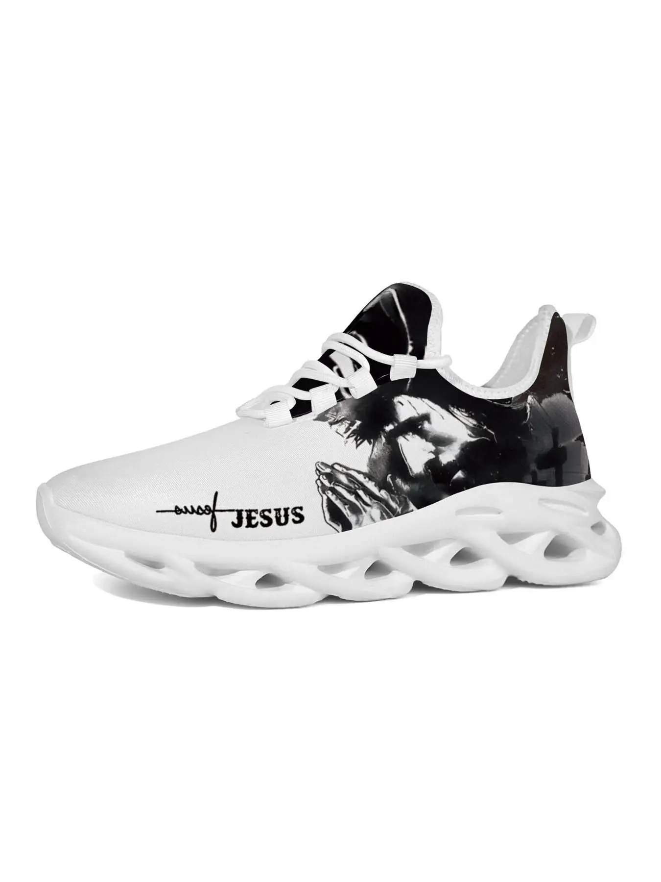 Exclusive Jesus Signature Men's Casual Shoes Sneaker Shoes with Unique Print, Artistic Design, Versatile Colors & Distinctive Sole