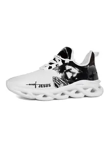 Exclusive and Jesus Signature Men's Casual Shoes, Unique Print for Stylish Expression, Art Style Design with Versatile Color and Distinctive Sole