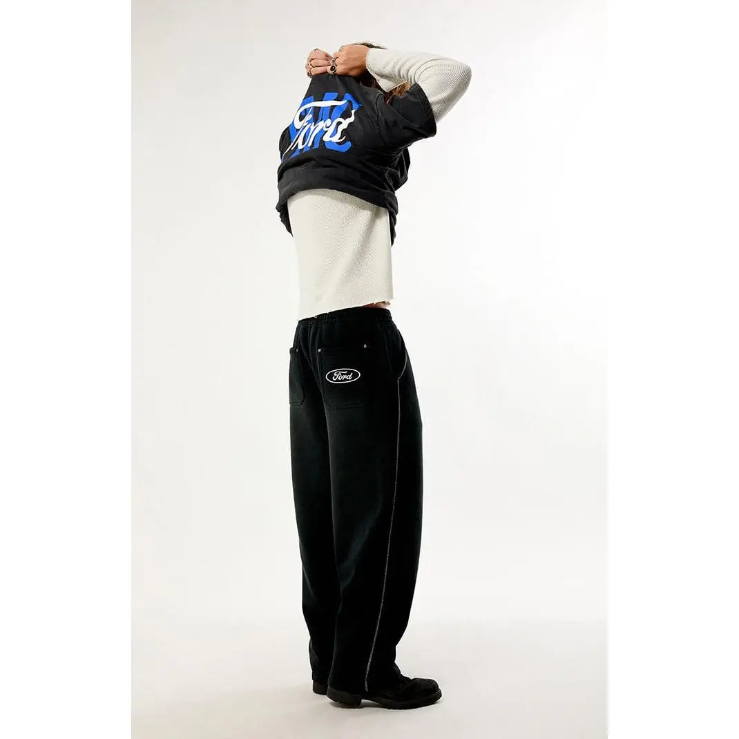 FORD Men's ZigZag Stitch Heritage Baggy Sweatpants