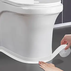 Self-Adhesive Bathtub and Toilet Sealing Tape, Waterproof Anti Leak Edge Protector, Bathroom Kitchen Shower Sink Floor Wall Sealant