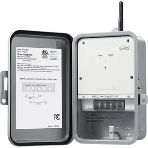 800 Series Z-Wave Long Range Timer Heavy Duty 3HP 240VAC 40-Amp Metal Box Smart Switch for Pools Pumps Lights AC Units Electric Water Heaters Z-Wave Hub Required ETL Listed