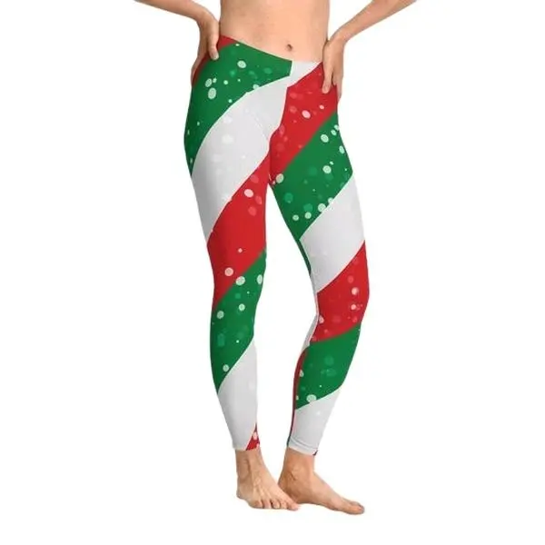 Women's Christmas Leggings for Festive Season - Bottom, Womenswear Cute Comfort Hip Casual Cute Comfort Cute Comfort