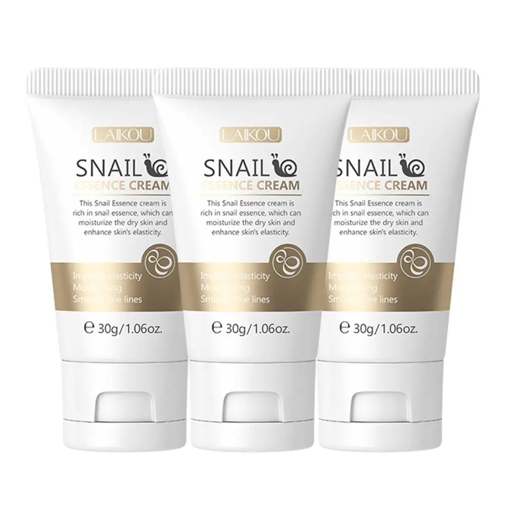 LAIKOU Snail Moisturizing Creams, 3 Counts Snail Essence Cream, Hydrating Skin Care Creams, Face Lotions Moisturizer For Women And Men All Skin Types, Unisex