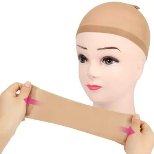 Wig Caps for Women Beige Wig Cap 2 Pieces in One Pack