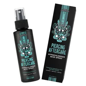 Base Laboratories Hypochlorous Acid Spray 8oz | Piercing Aftercare Spray for Bumps, Keloids & Wounds - Nose, Ears, Belly, & More - Fast Healing Solution Antiseptic Liquid Cleansing Woundspray Aid