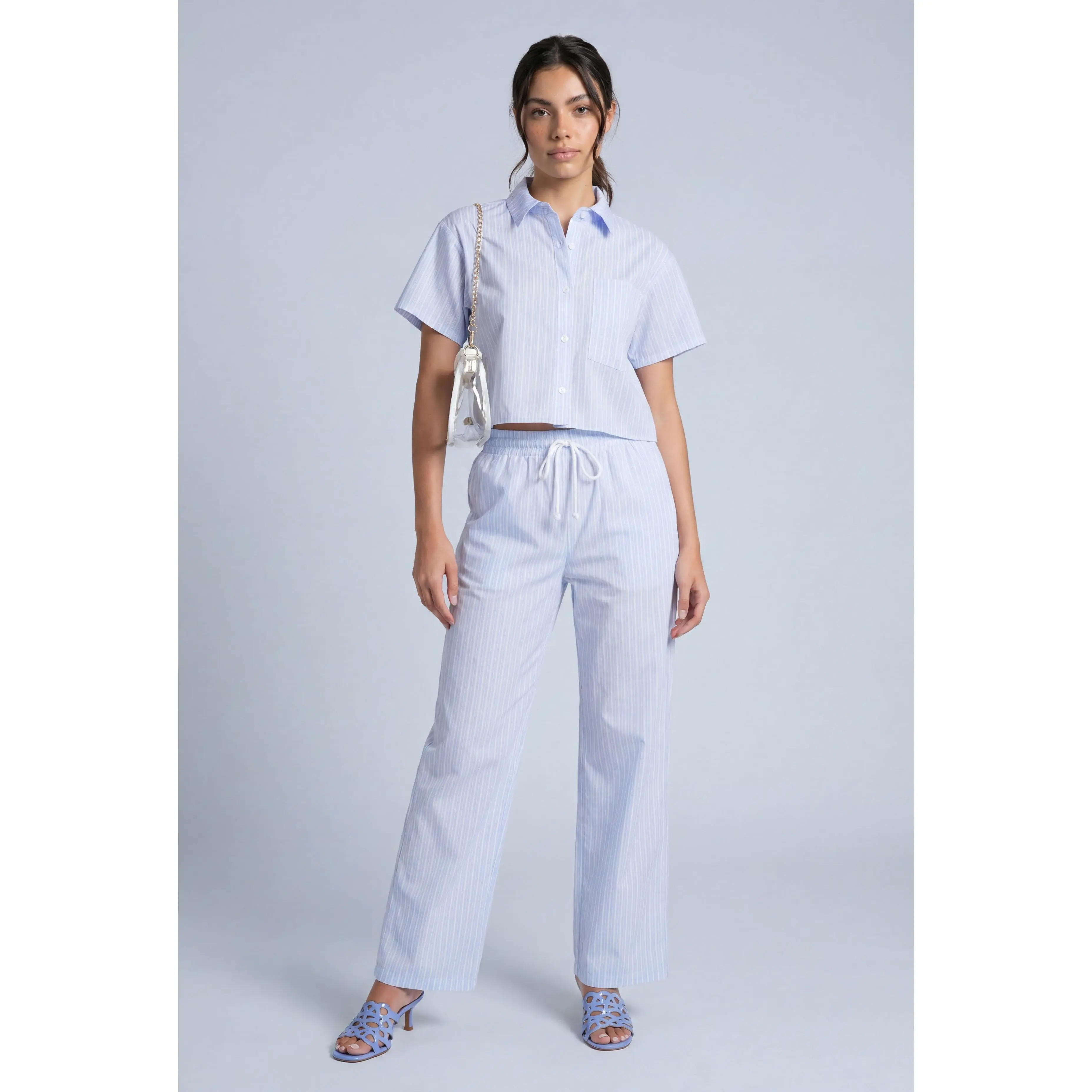 Striped Poplin Shirt