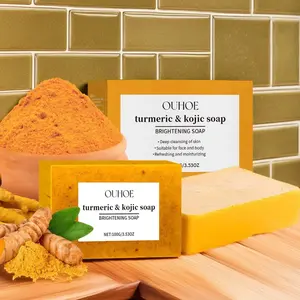 Lemon Turmeric Brightening Radiance Soap for Gentle Cleansing, Nourishing Skin Hydration, Moisturizing Face & Body Care