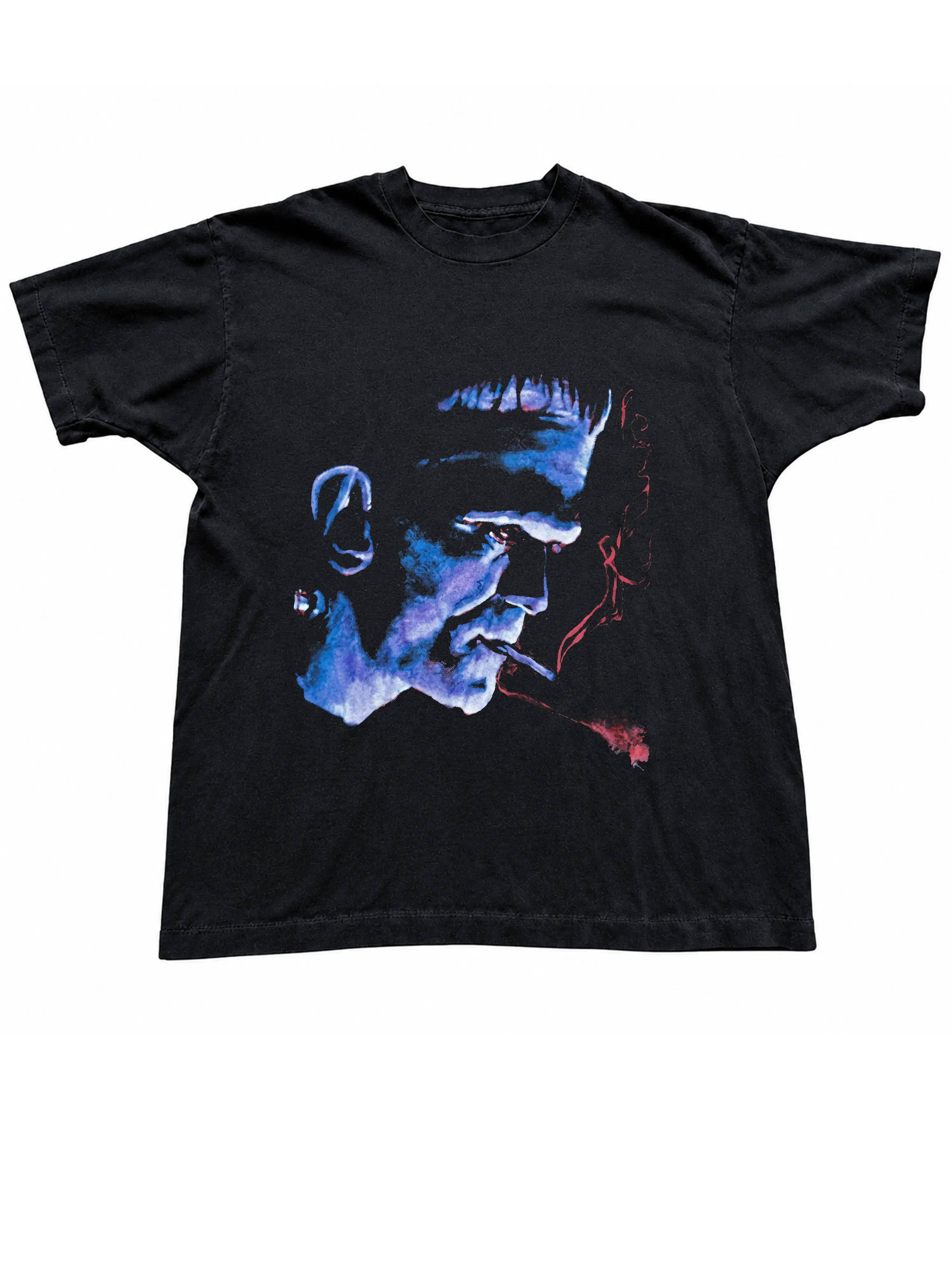 Vintage Graphic Portrait T- Shirt, Retro Spooky Graphic T-Shirt, Dark Art Aesthetic Gothic Streetwear,  Unisex Tee, Halloween Shirt