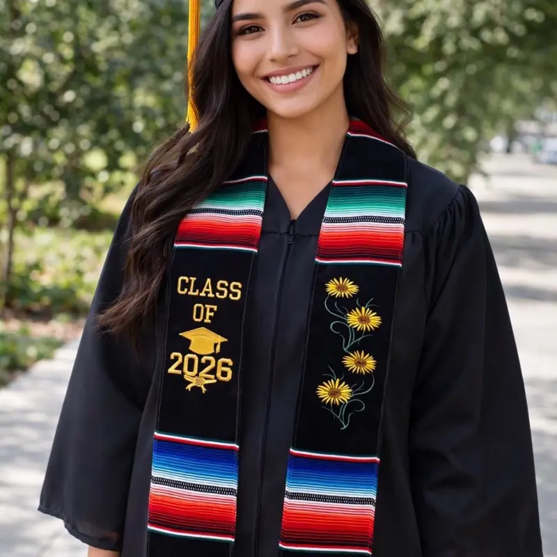 2026 Sunflower Graduation Stole