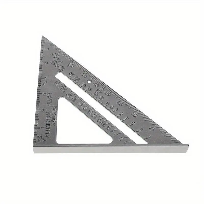 Measuring Tool Carpenter Straight Ruler Aluminum Alloy Speed Protractor Miter 3 Right Angles Scriber Saw Guide Rail SetSquare Hardware Measuring Instrument