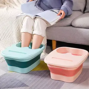 Foldable Foot Bath Massage Bucket - Portable & Collapsible Design for Comfortable Relaxation