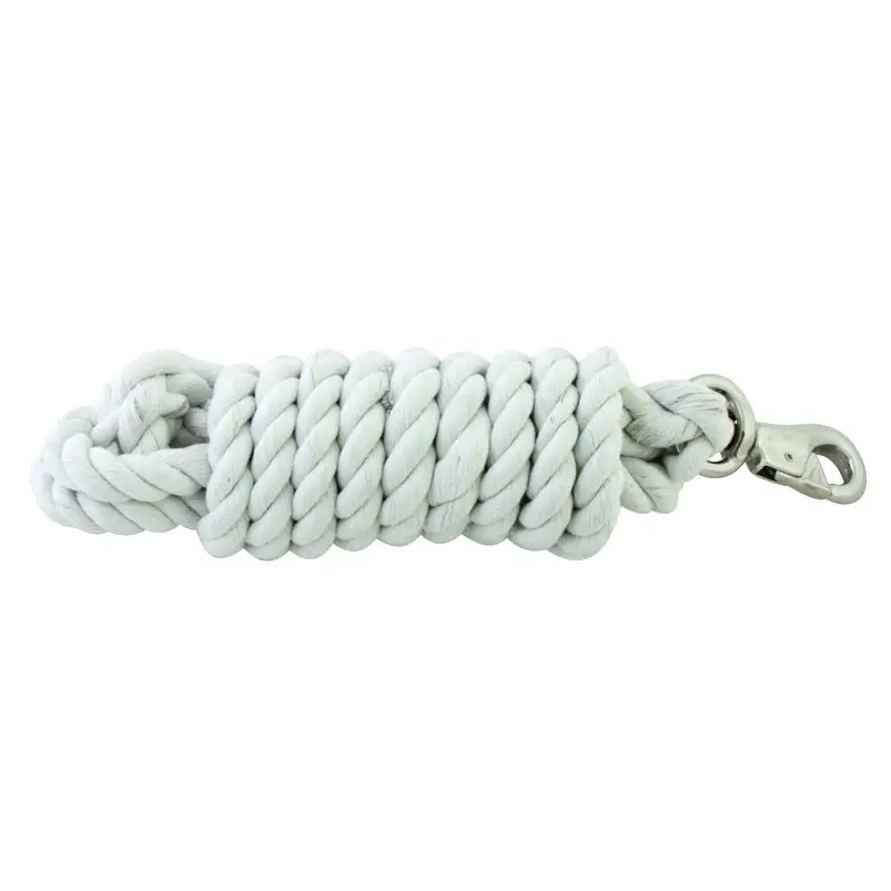 Jeffers Colorful Cotton Horse Lead Ropes with Nickel-Plated Bull Snap, 10' L