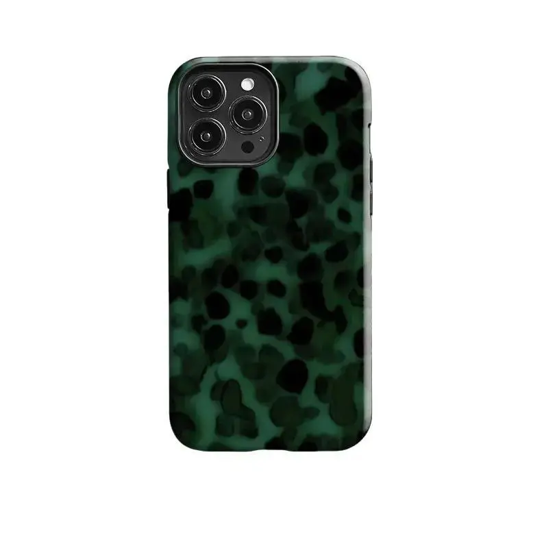 Dark Green Tortoise - Phone Case | Luxury | Cover for iPhone 16 15 14 13 12 SE Max Pro, Gift