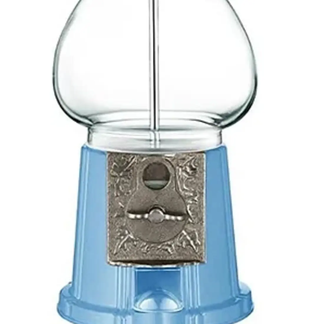Baby Blue 15" Tall Gumball / Candy Machine with Antique style Stand