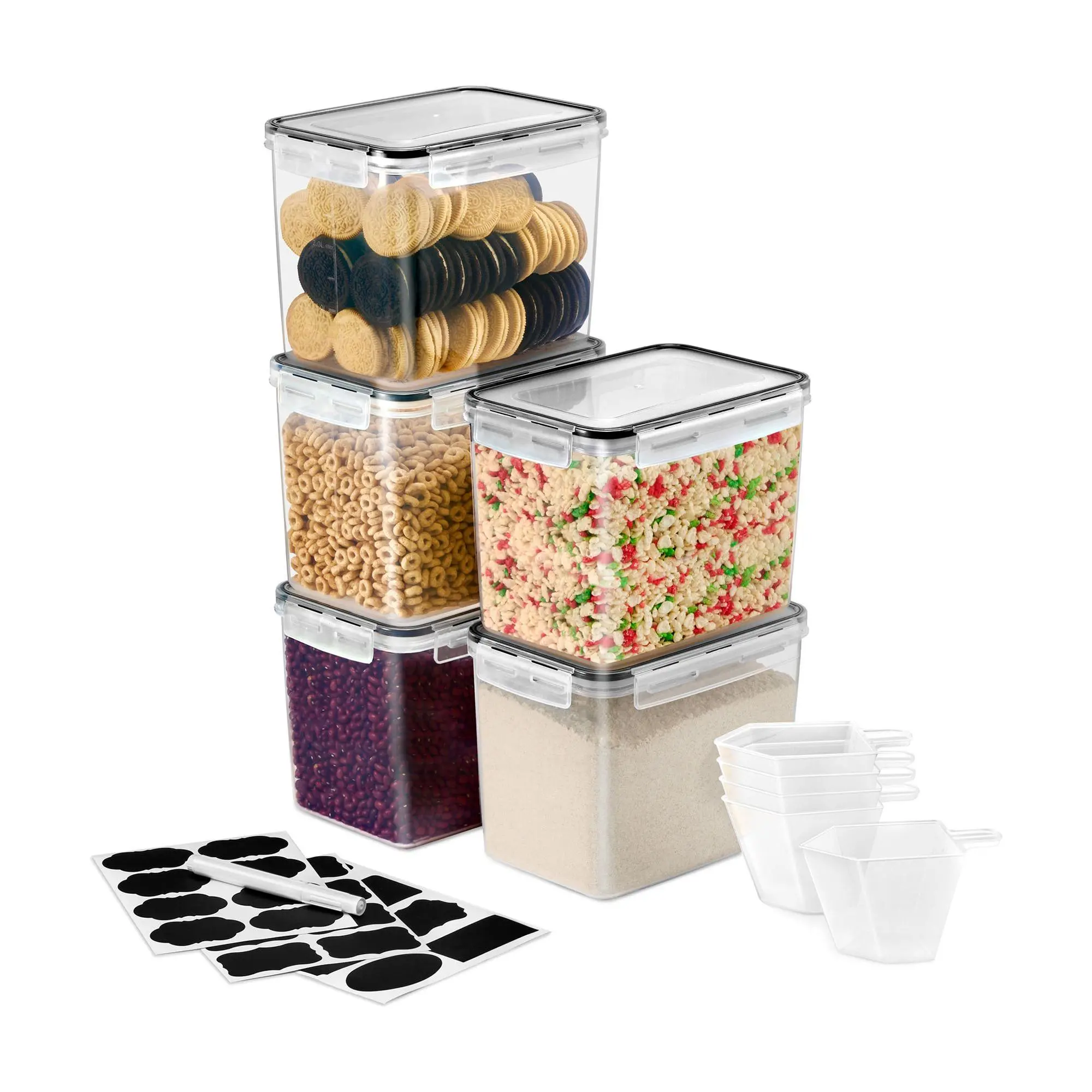 Sorbus Airtight Food Storage Containers with Lids 5-Pack Sorbus Airtight Food Storage Containers with Lids 5-Pack