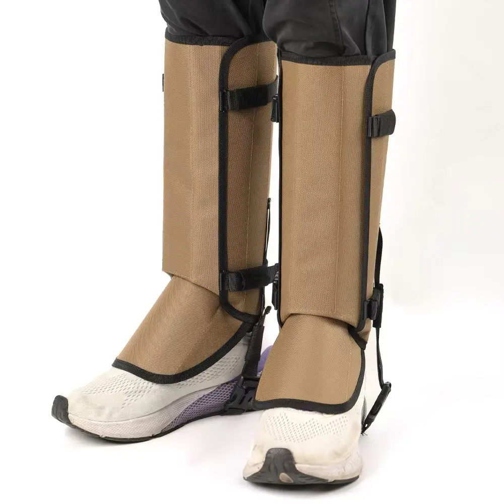 Outdoor Camping Hiking Gaiters with Adjustable Strap Design - Blocks Bites, Compatible with All Types of Shoes and Pants, Protects Against Rain, Sand, Snow, Mud, Stones, Jungle Hunting Hazards, Snakes, Leeches, Insects, Scratches, Grass Seeds, Waterproof