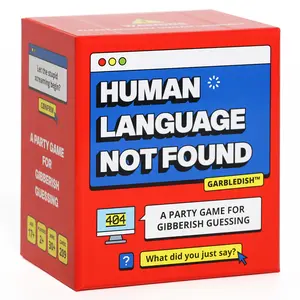 The Guess Gibberish Party Game by KAWAII KOI, A Funny Word Guessing Card Game For Teens & Adults 17+, Great Funny Gift For Friends, Couples & Party Game Nights, HUMAN LANGUAGE NOT FOUND