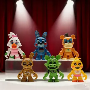 6-Piece Face Mask Bear Plush Set, Detachable Masks DIY Expression Toys, Trendy Desk Decorations, Perfect Birthday Festival Gift, Collectible Teddy Bear