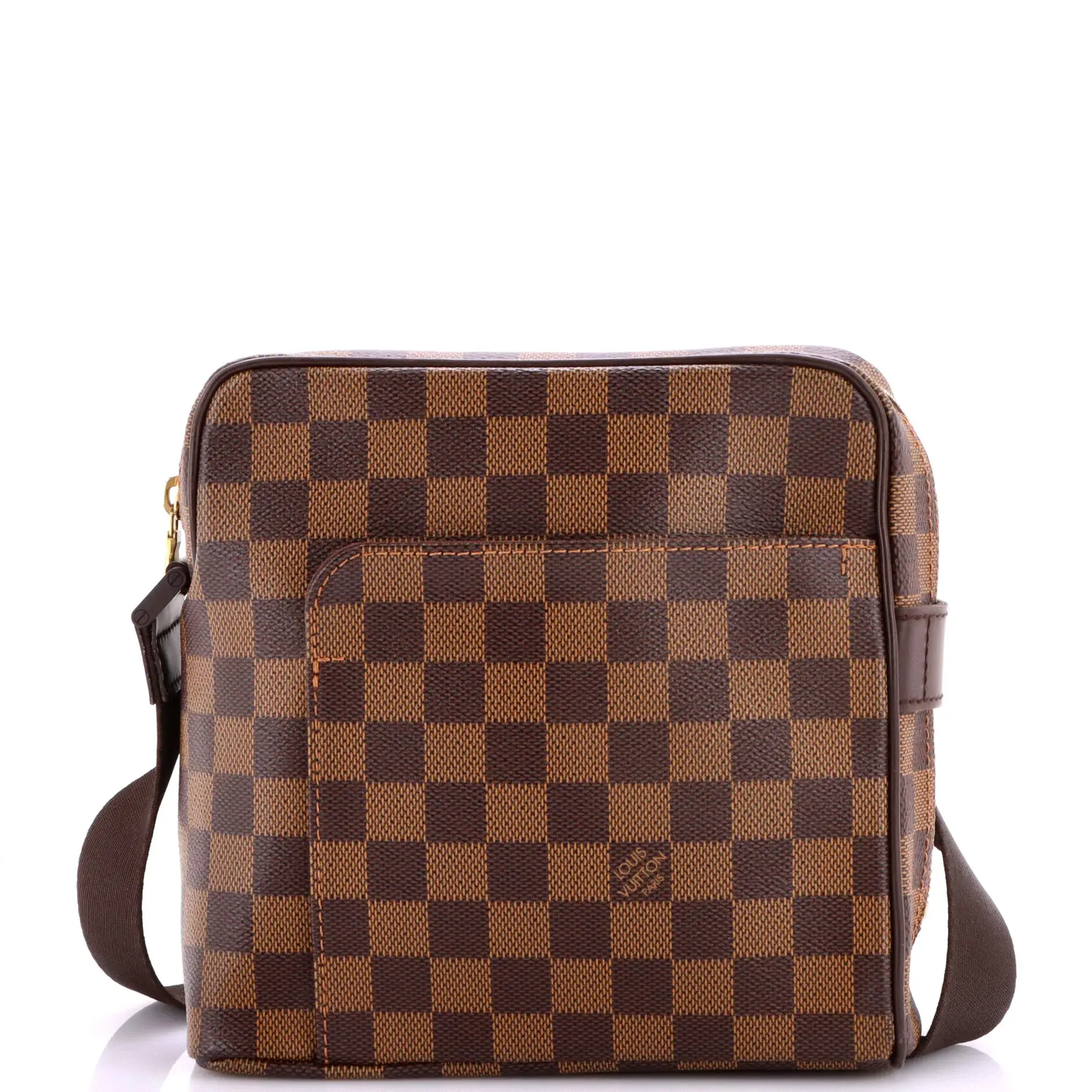 Pre-owned Louis Vuitton material Messenger Bags Olav Handbag Damier PM by Rebag