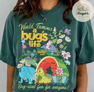 Vintage A Bug's Life A Bug's Land Comfort Colors/Gildan Shirt, Ride shirt, Heimlich Flik Hopper Princess Atta Bug Tshirt, Family trip tee