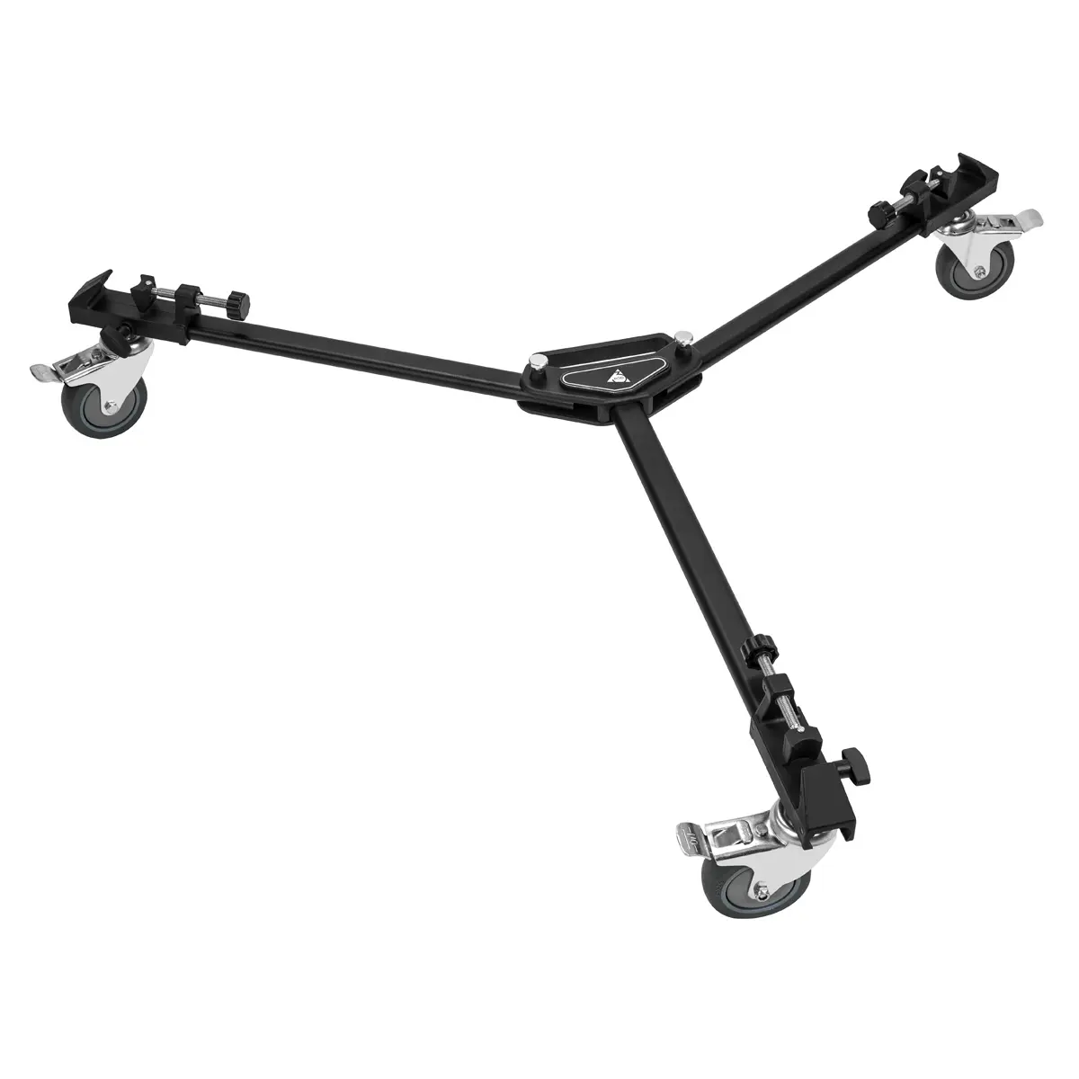 3POINTS VT-2 Professional Universal Camera Tripod Dolly with Handle, Case, Aluminum Construction, Smooth Motion, Snap-Lock Arms, Rubber Wheels - Camera Accessory for Phones & Photography Gear