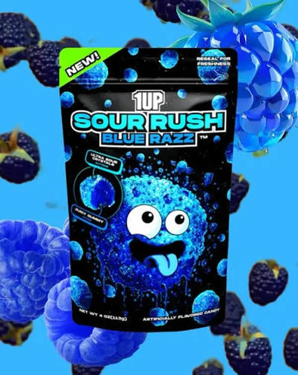 1UP Sour Rush Blue Razz